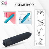 Waterproof mini vibrator - easy to clean and submersible for shower play